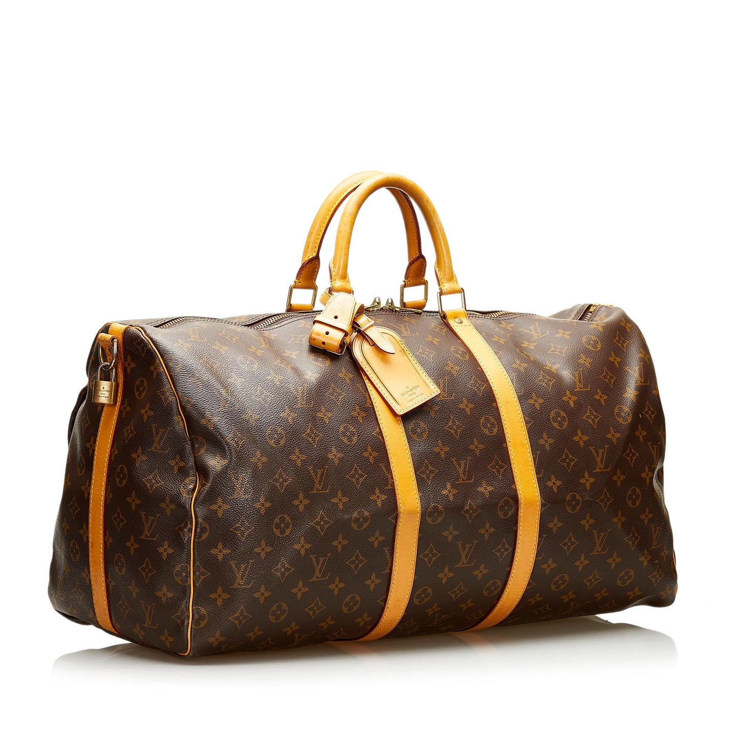 Louis Vuitton Monogram Keepall Bandouliere 55 (SHG-35656)