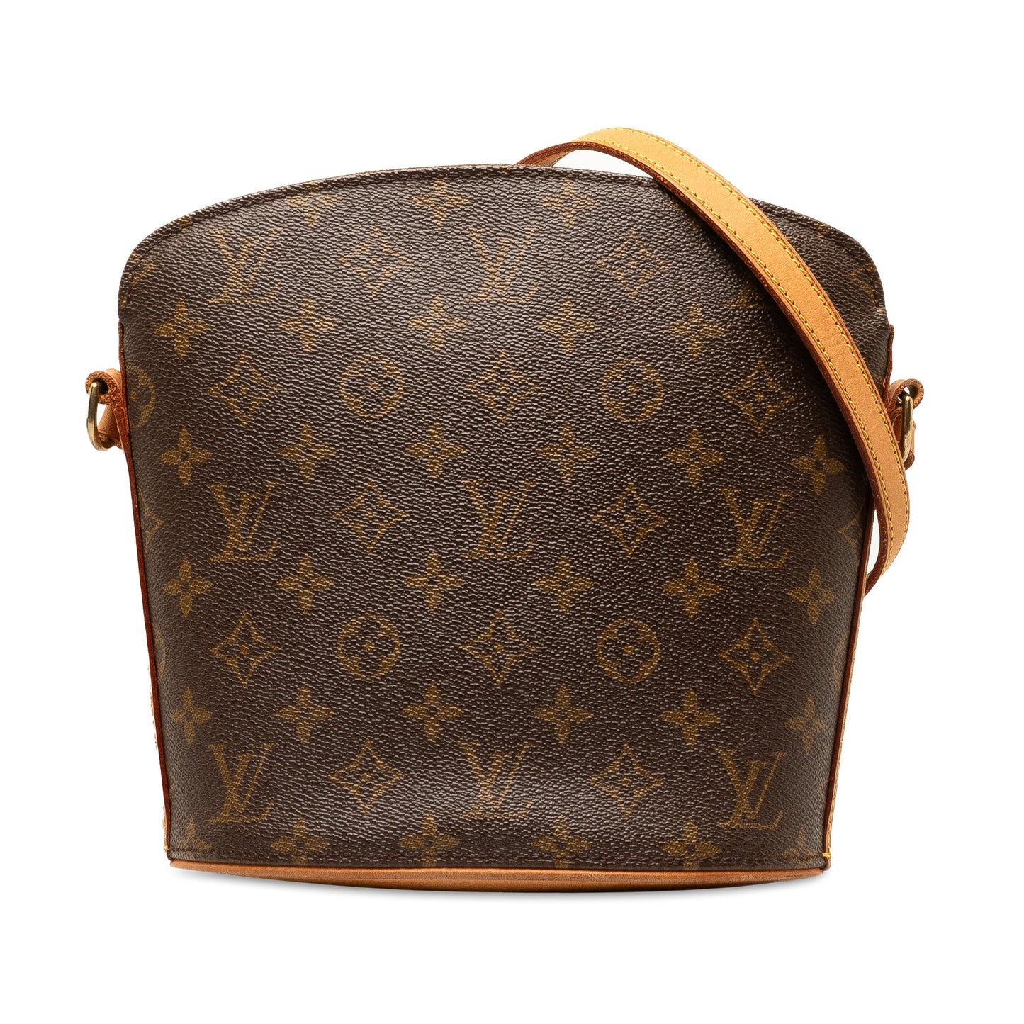 Brown Louis Vuitton Monogram Drouot Crossbody Bag