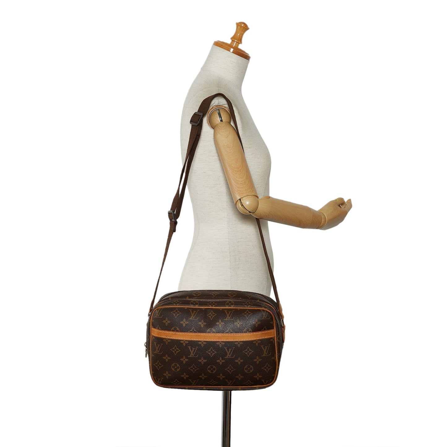 LOUIS VUITTON Monogram Reporter PM Crossbody Bag