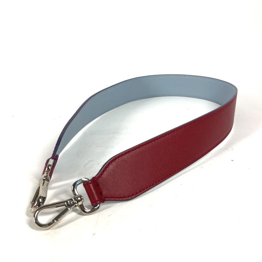 FENDI Shoulder strap leather Red Strap you