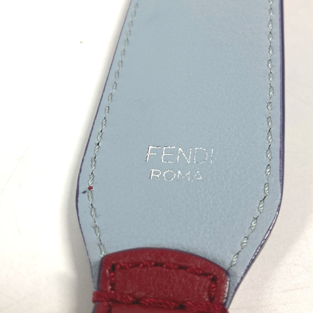 FENDI Shoulder strap leather Red Strap you