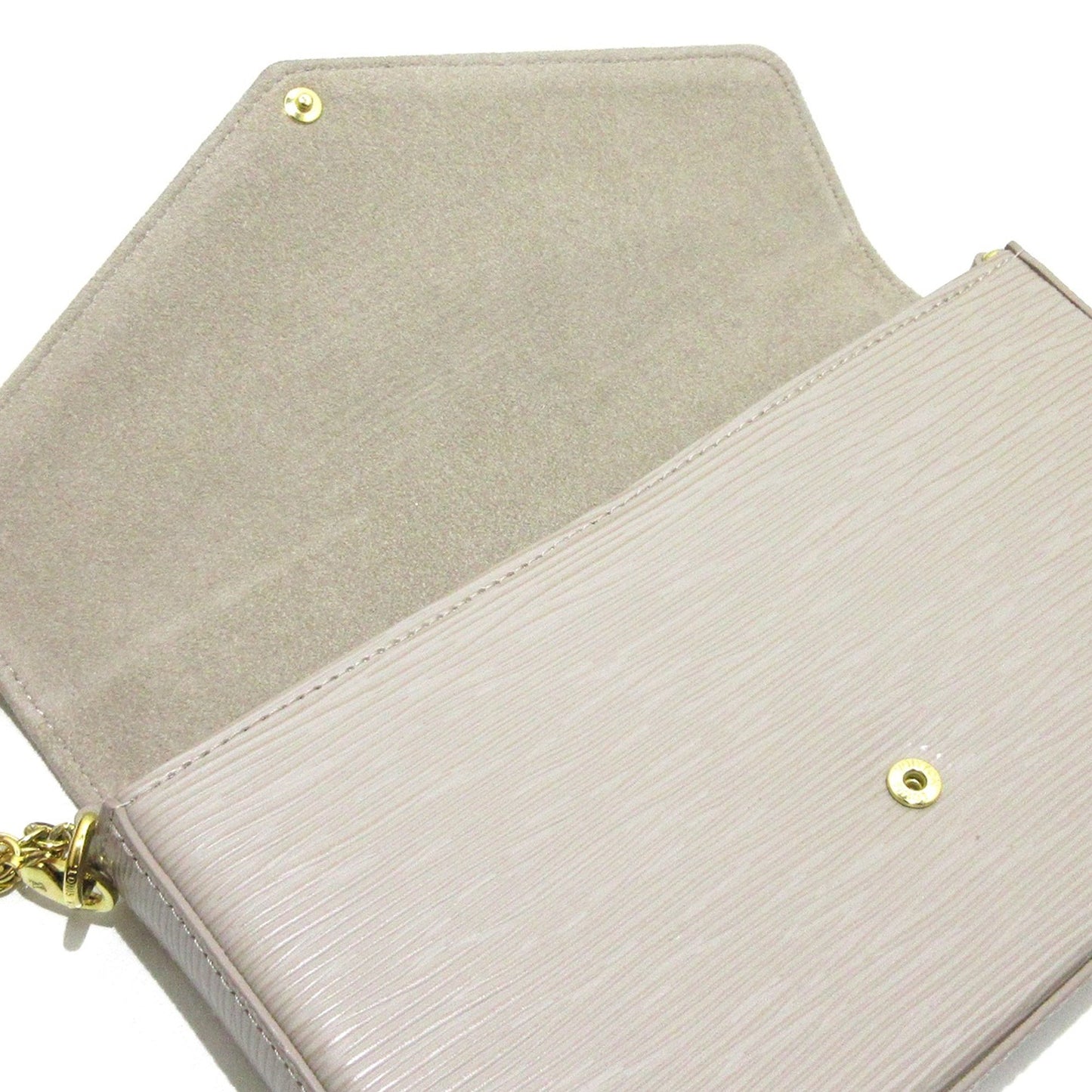 Gray Louis Vuitton Epi Pochette Felicie Crossbody Bag