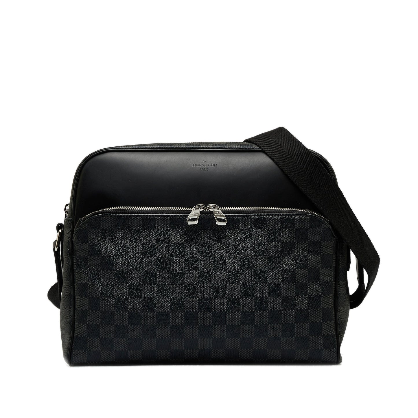 Black Louis Vuitton Damier Graphite Dayton Reporter MM Crossbody Bag