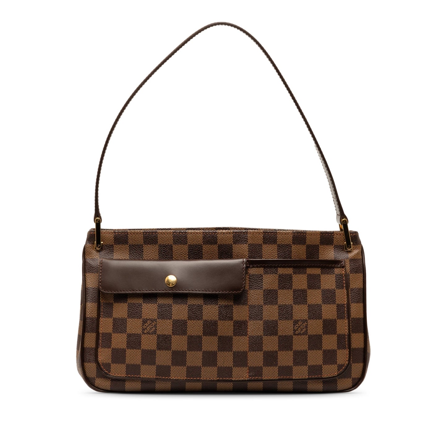 Brown Louis Vuitton Damier Ebene Aubagne Shoulder Bag