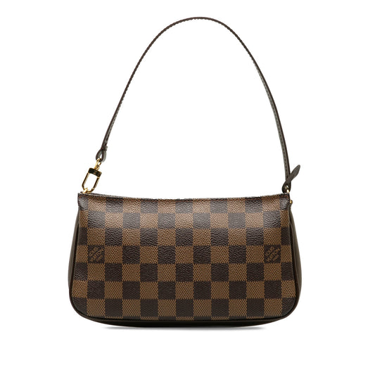 Brown Louis Vuitton Damier Ebene Navona Shoulder Bag