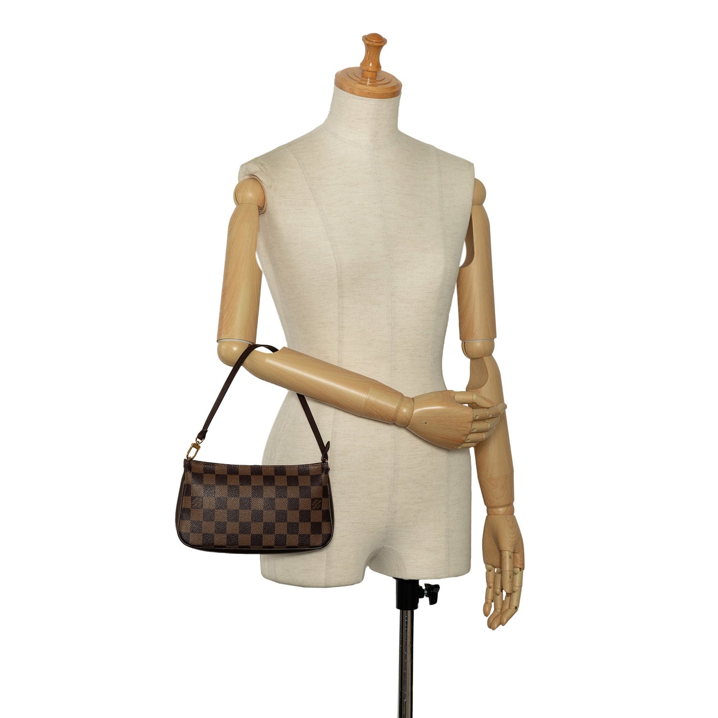 Brown Louis Vuitton Damier Ebene Navona Shoulder Bag