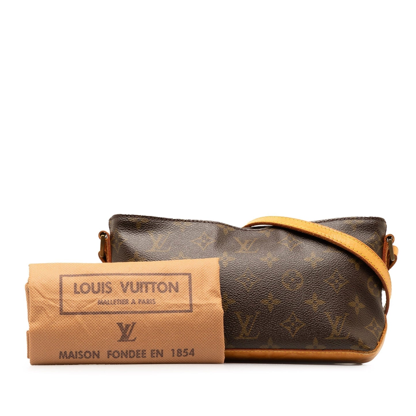 Brown Louis Vuitton Monogram Trotteur Crossbody Bag