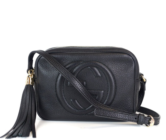 Soho Disco Grained Leather Small Crossbody Bag