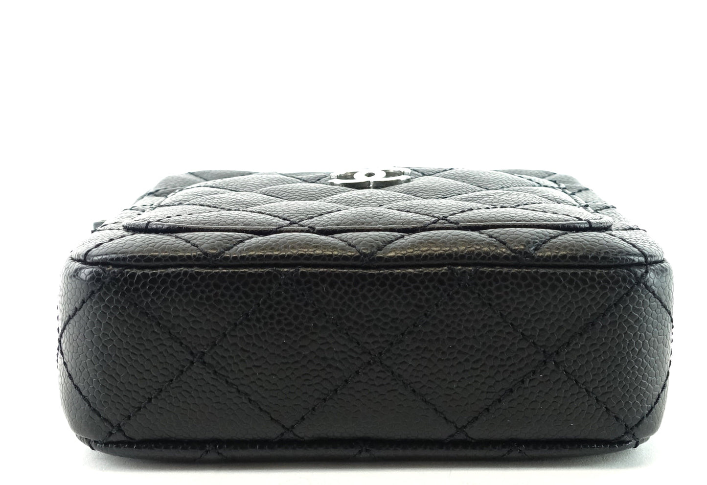 Camera Caviar Leather Crossbody Bag