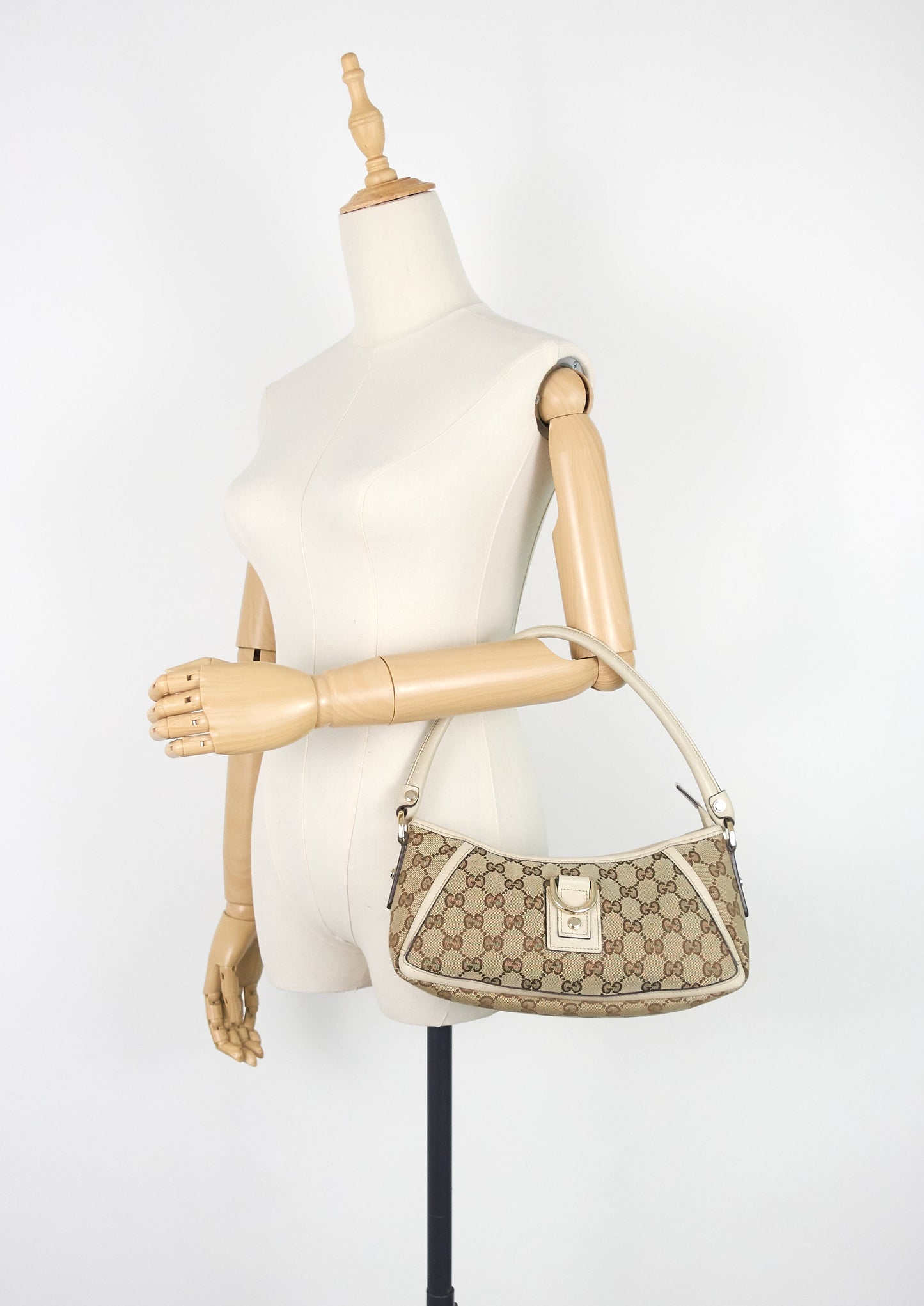 Abbey D-Ring Monogram Canvas Pochette Bag