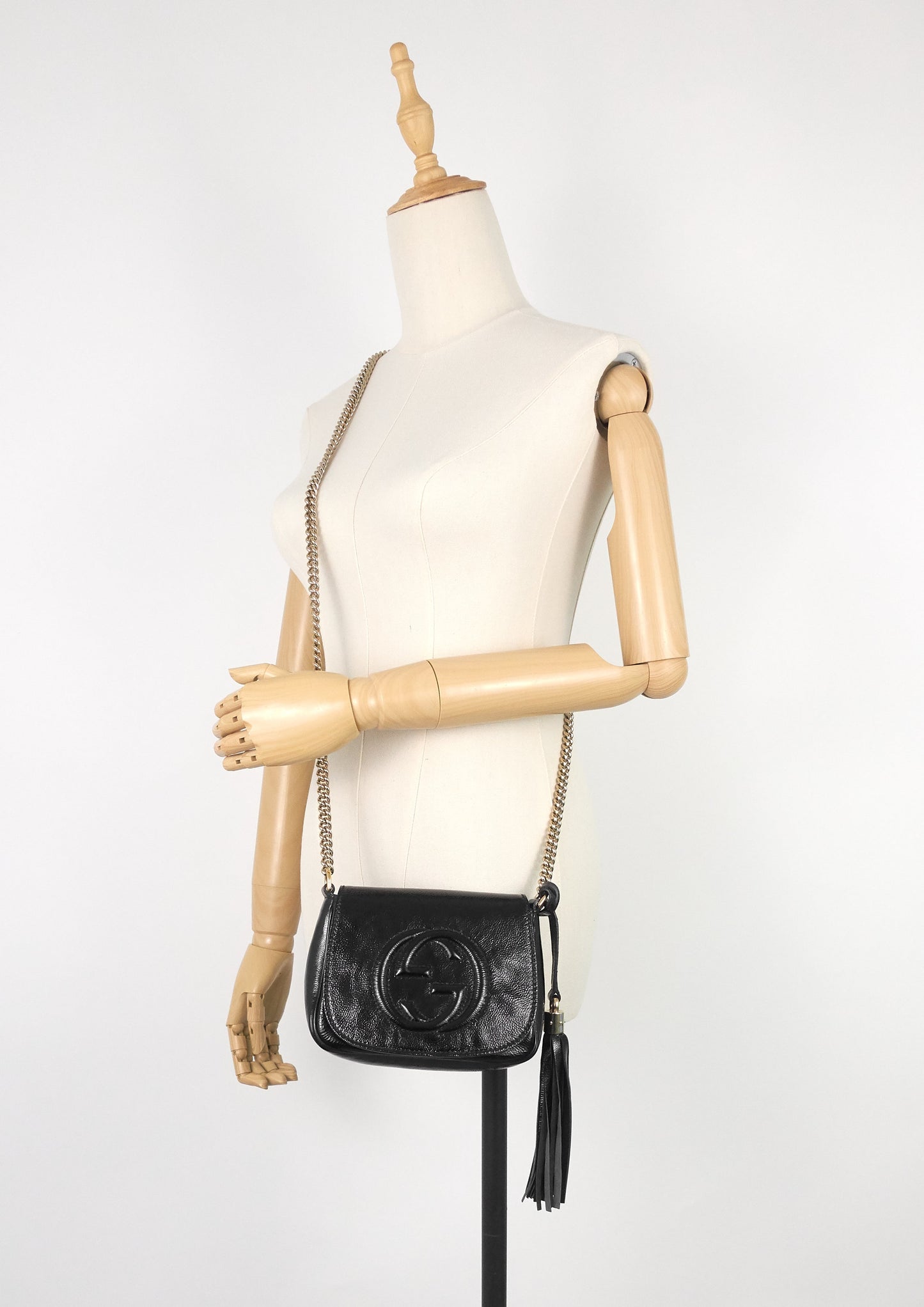 Soho Patent Leather Chain Crossbody Bag