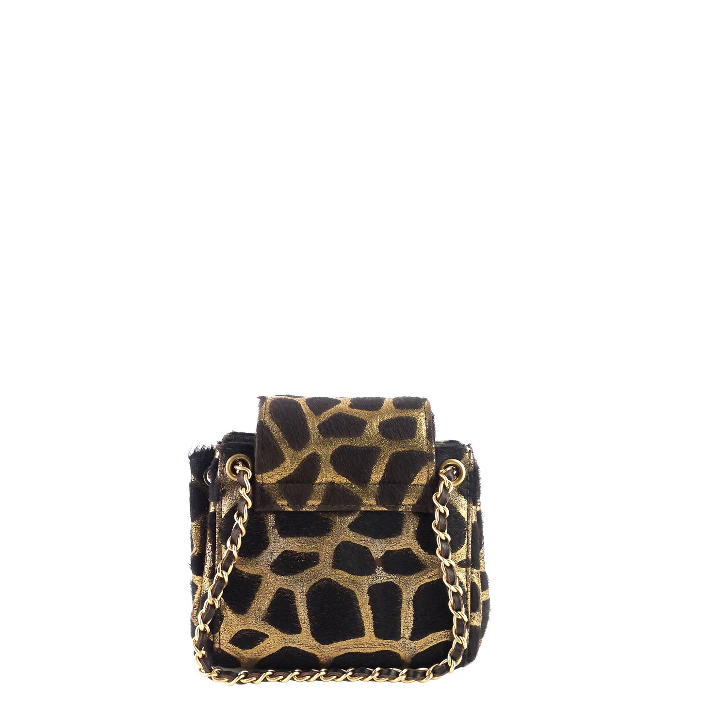 2.55 Mini Pony Hair Animal-Print Flap Bag