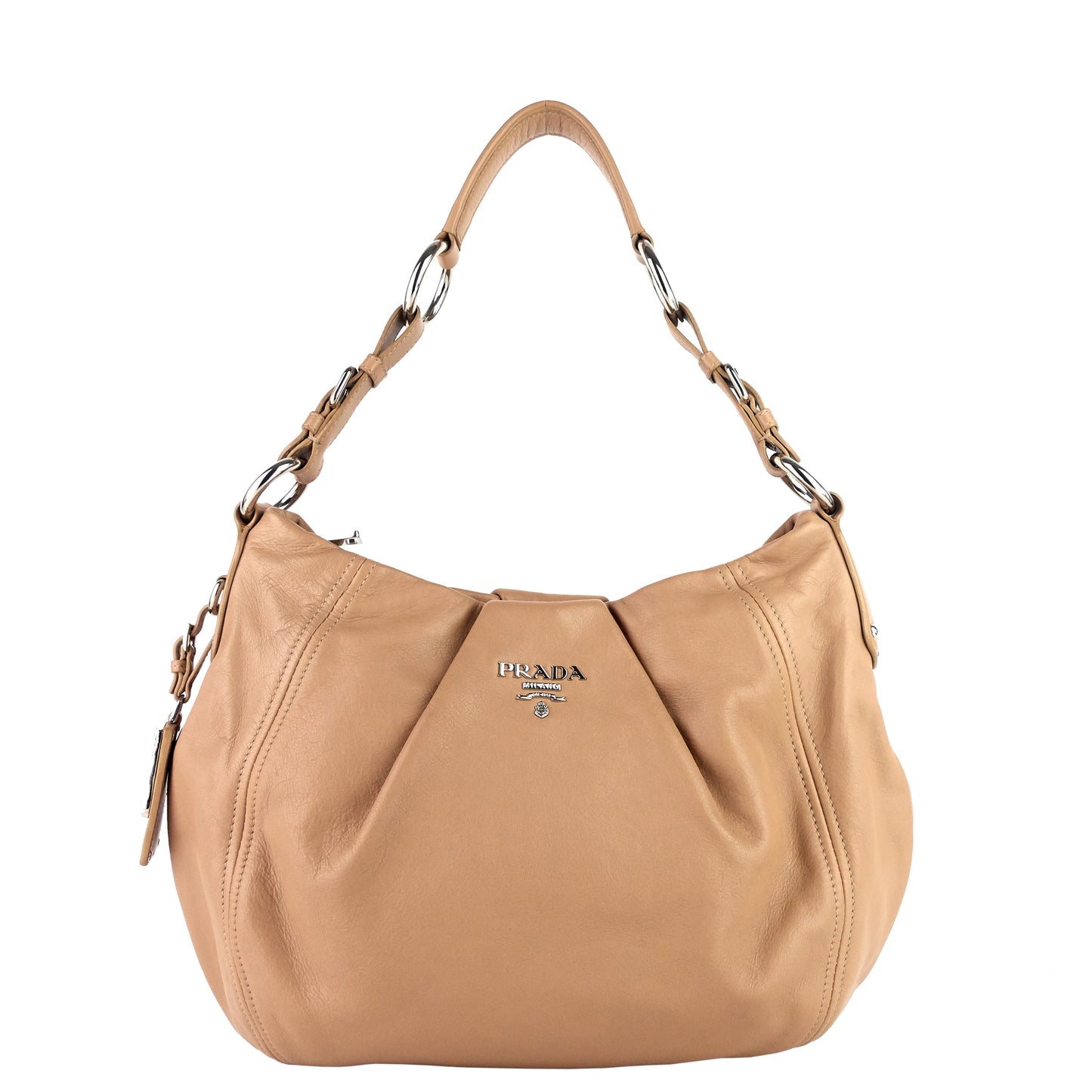 Vitello Daino Leather Shoulder Bag