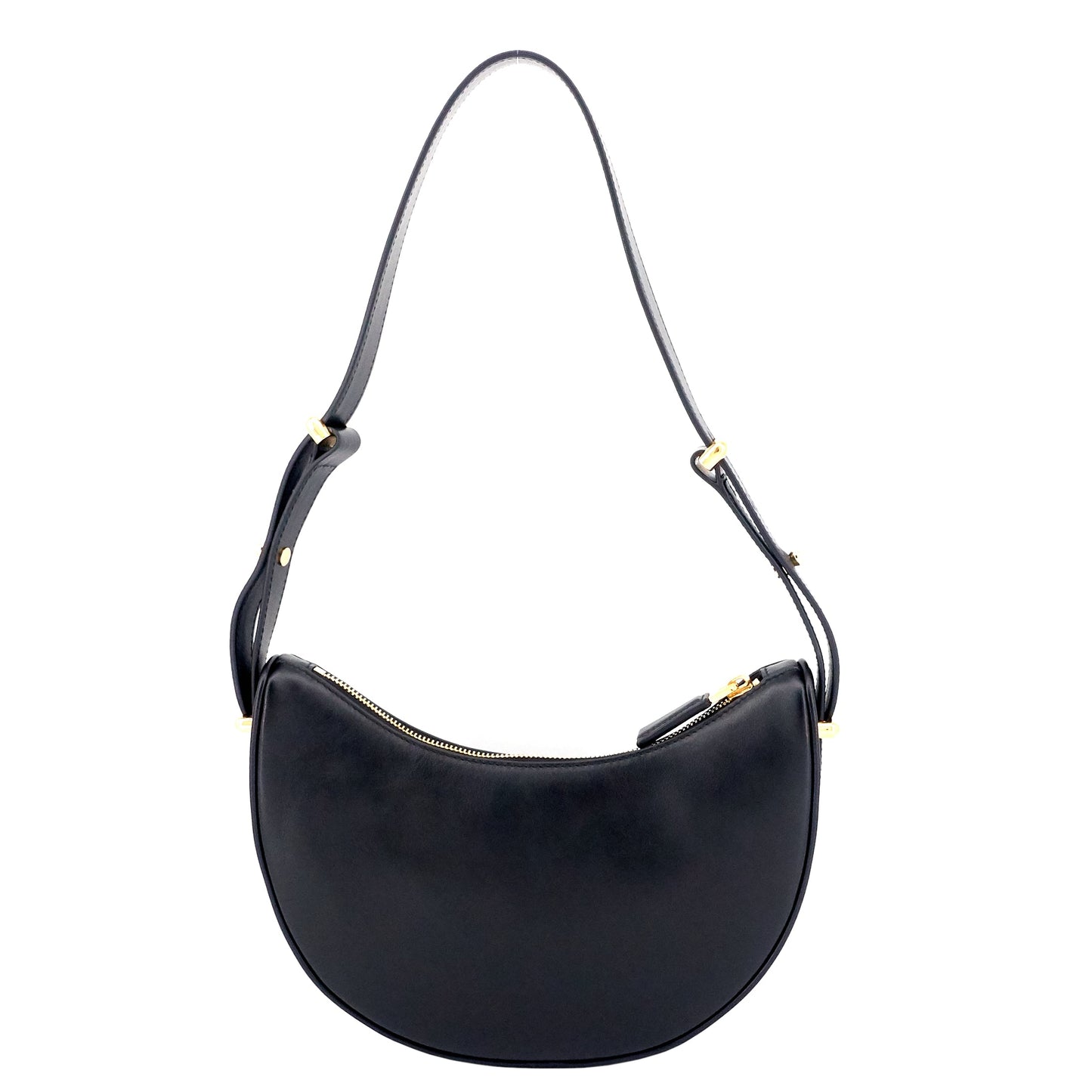 Arqué Calfskin Leather Shoulder Bag