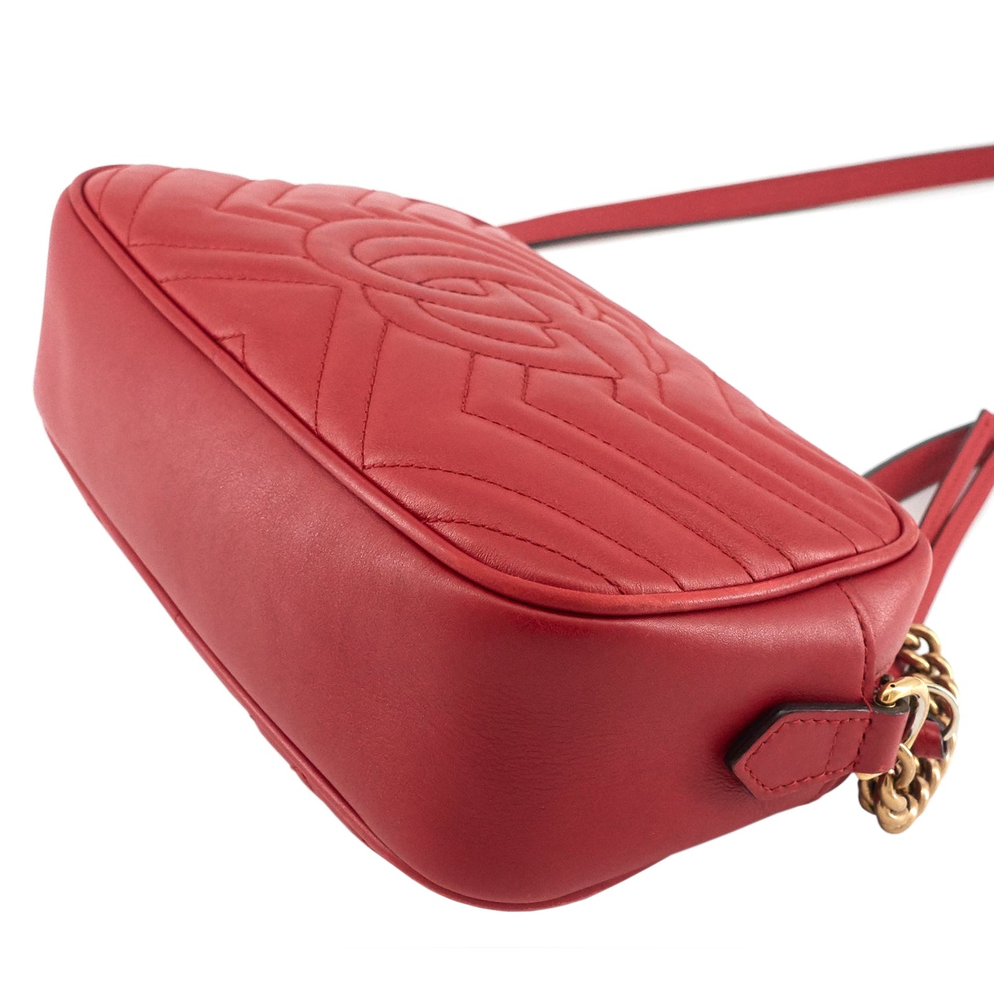 GG Marmont Small Matelassé Calfskin Shoulder Bag