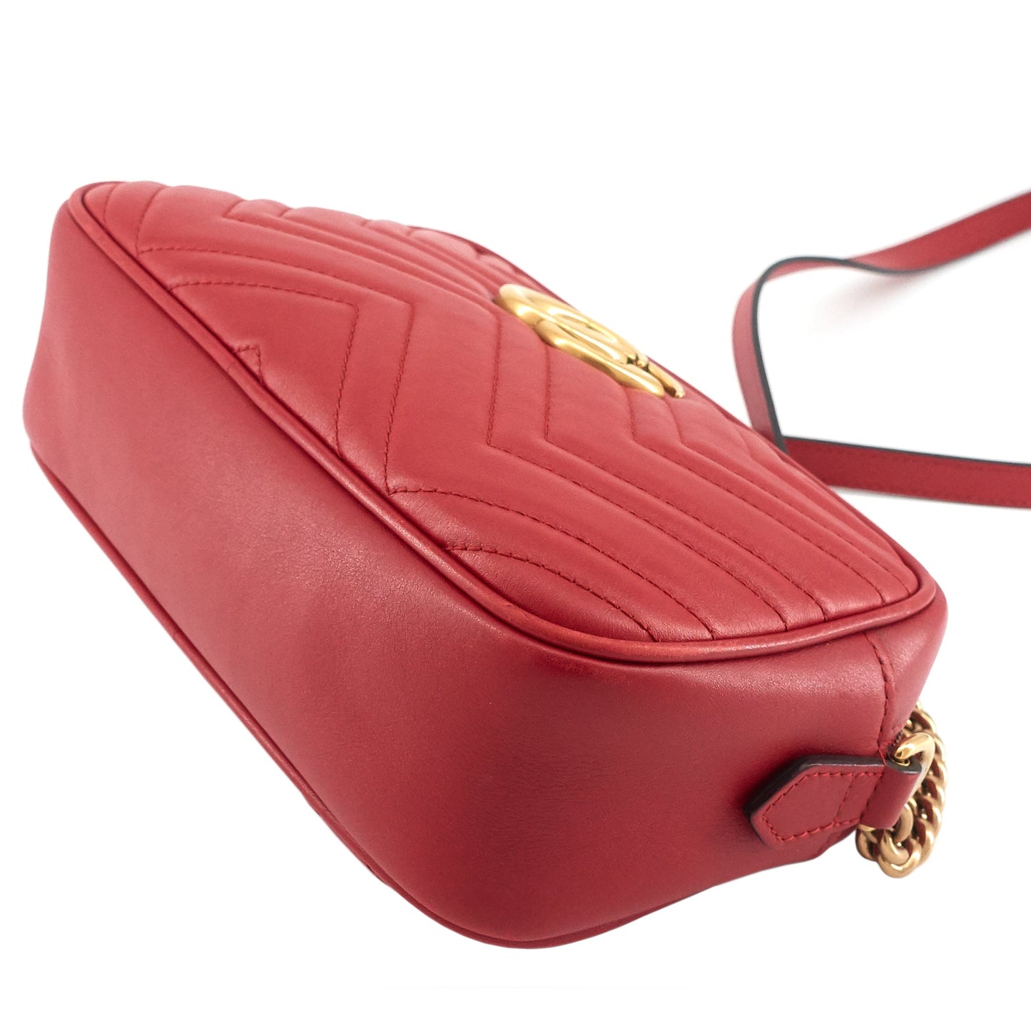 GG Marmont Small Matelassé Calfskin Shoulder Bag