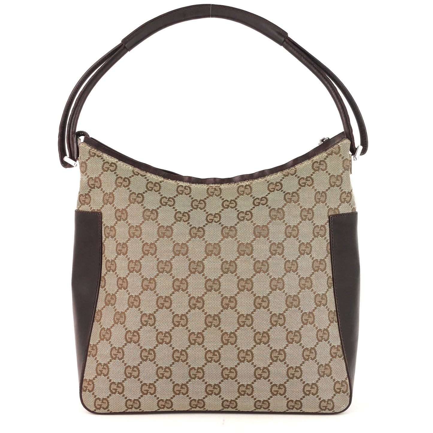 GG Canvas and Leather Shoulder Bag