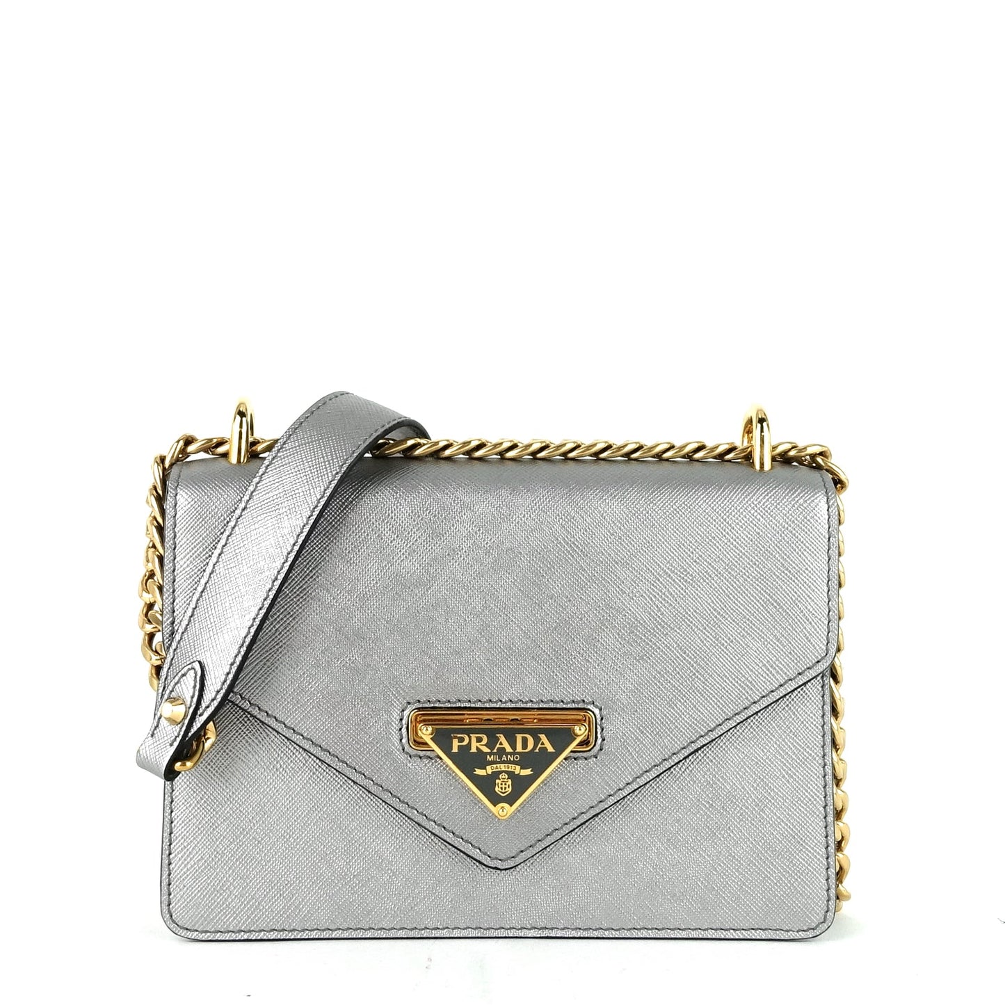 Saffiano Chain Crossbody Bag