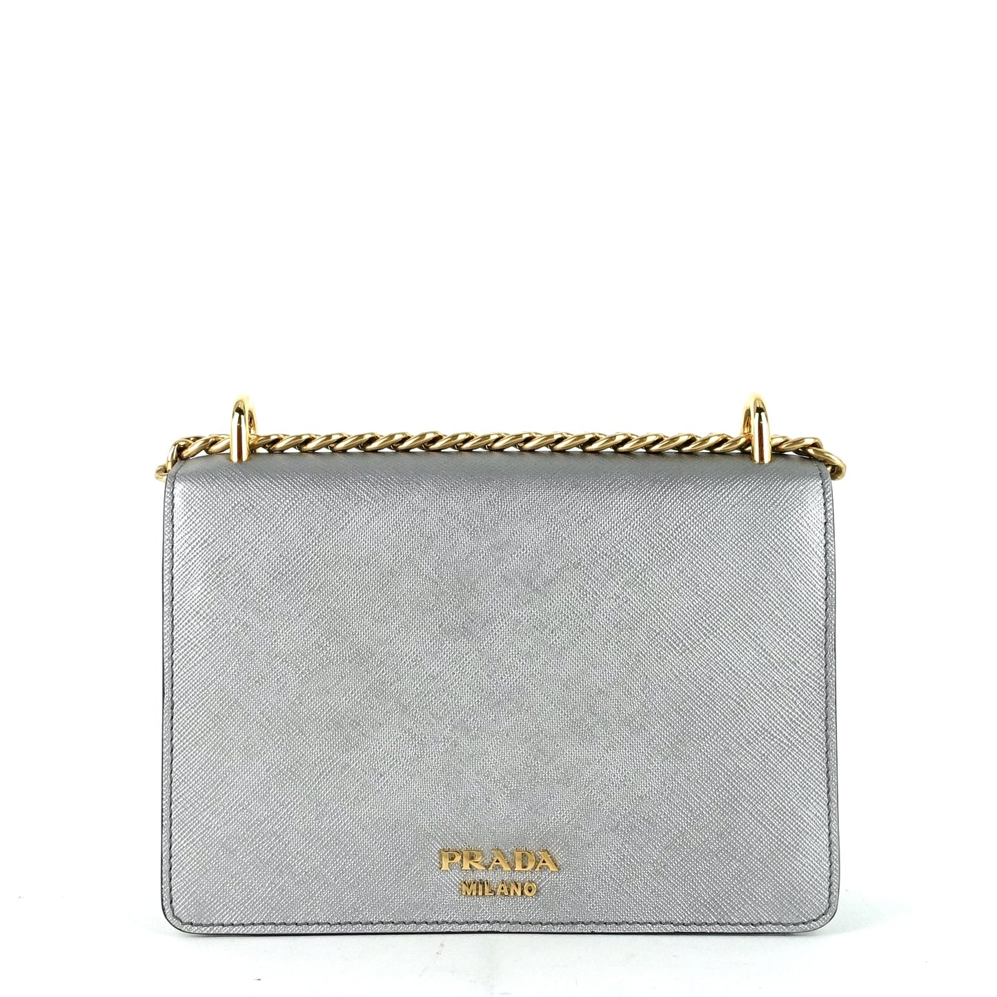 Saffiano Chain Crossbody Bag