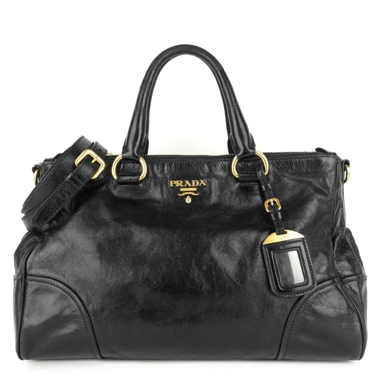 2-Way Glazed Leather Bag