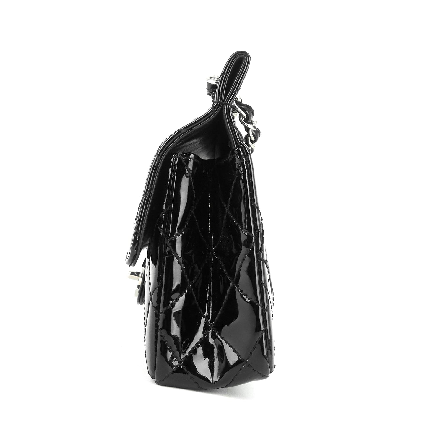 Patent Leather Classic Flap Shoulder Bag