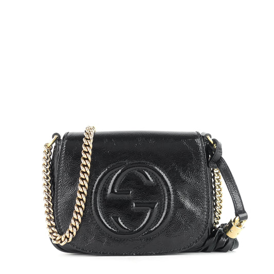 Soho Patent Leather Chain Crossbody Bag