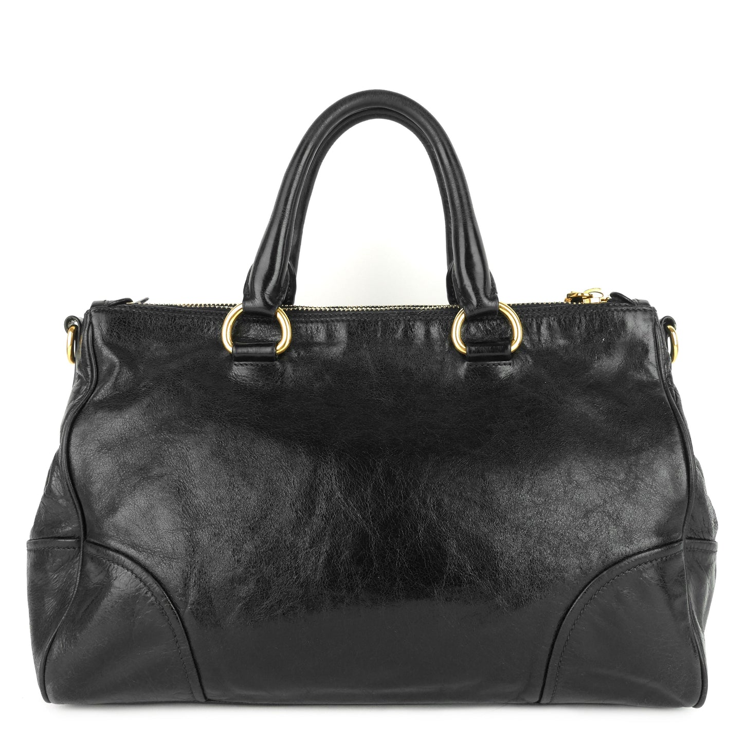 2-Way Glazed Leather Bag