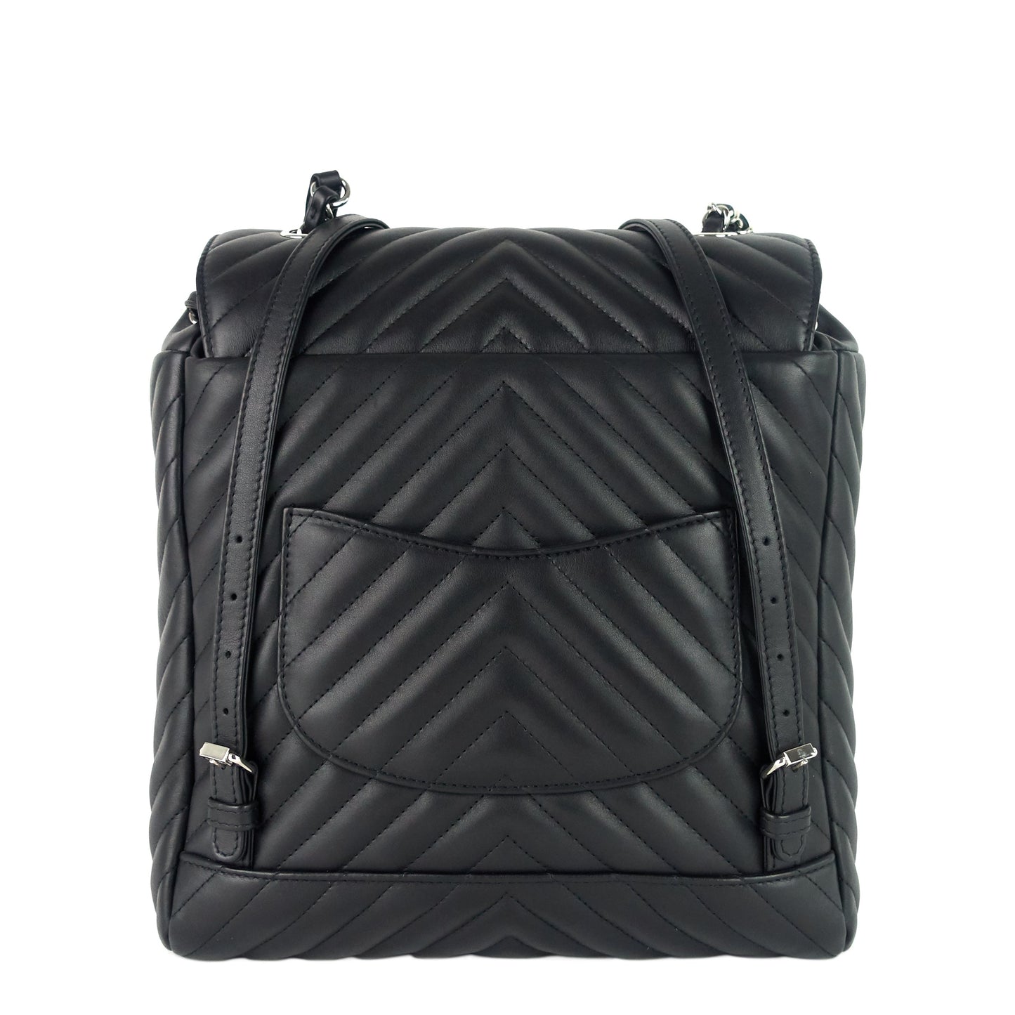 Urban Spirit Large Chevron Calfskin Backpack Bag