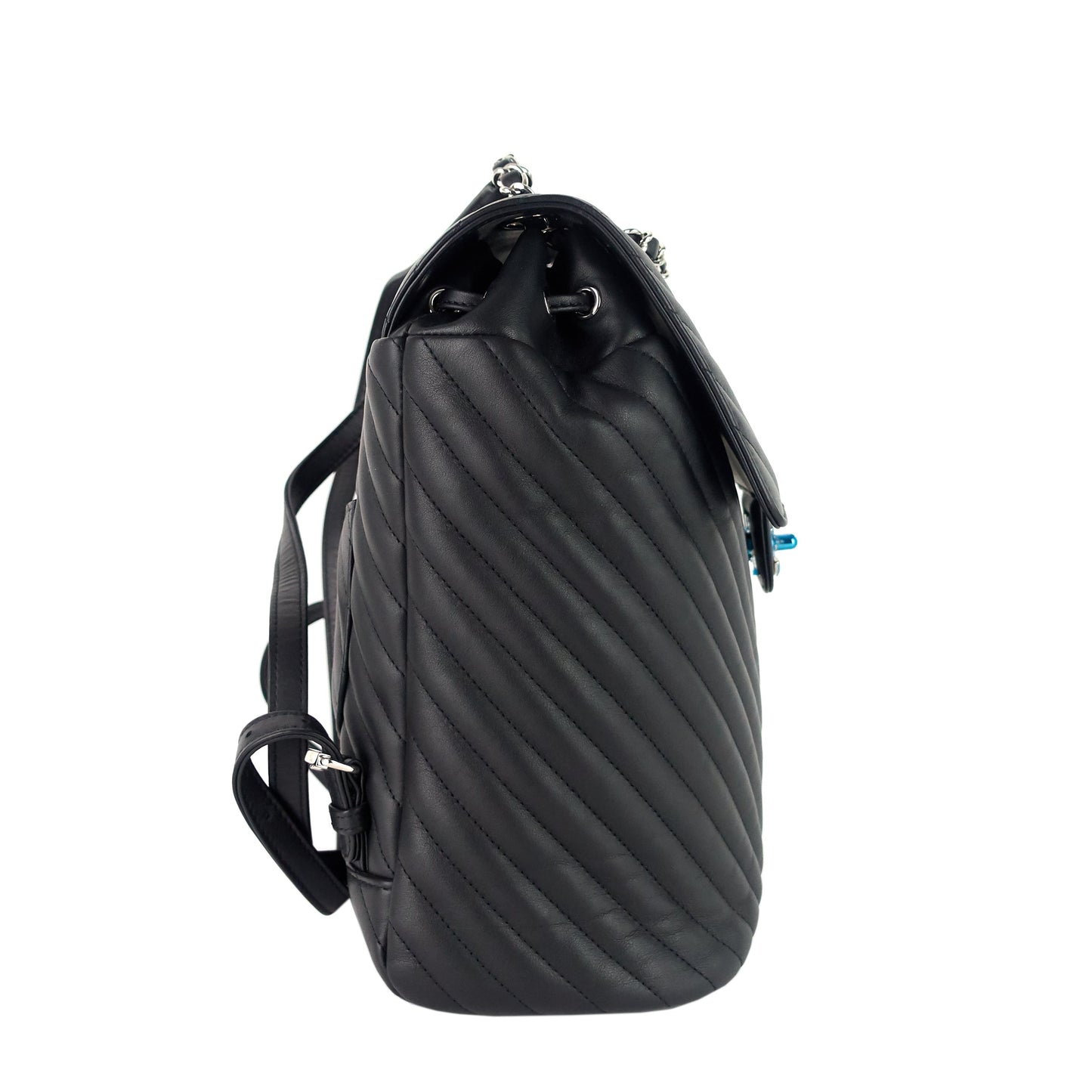 Urban Spirit Large Chevron Calfskin Backpack Bag