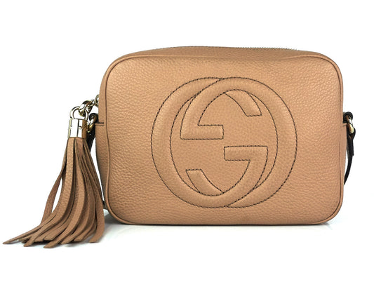 Soho Disco Grained Calf Leather Small Crossbody Bag