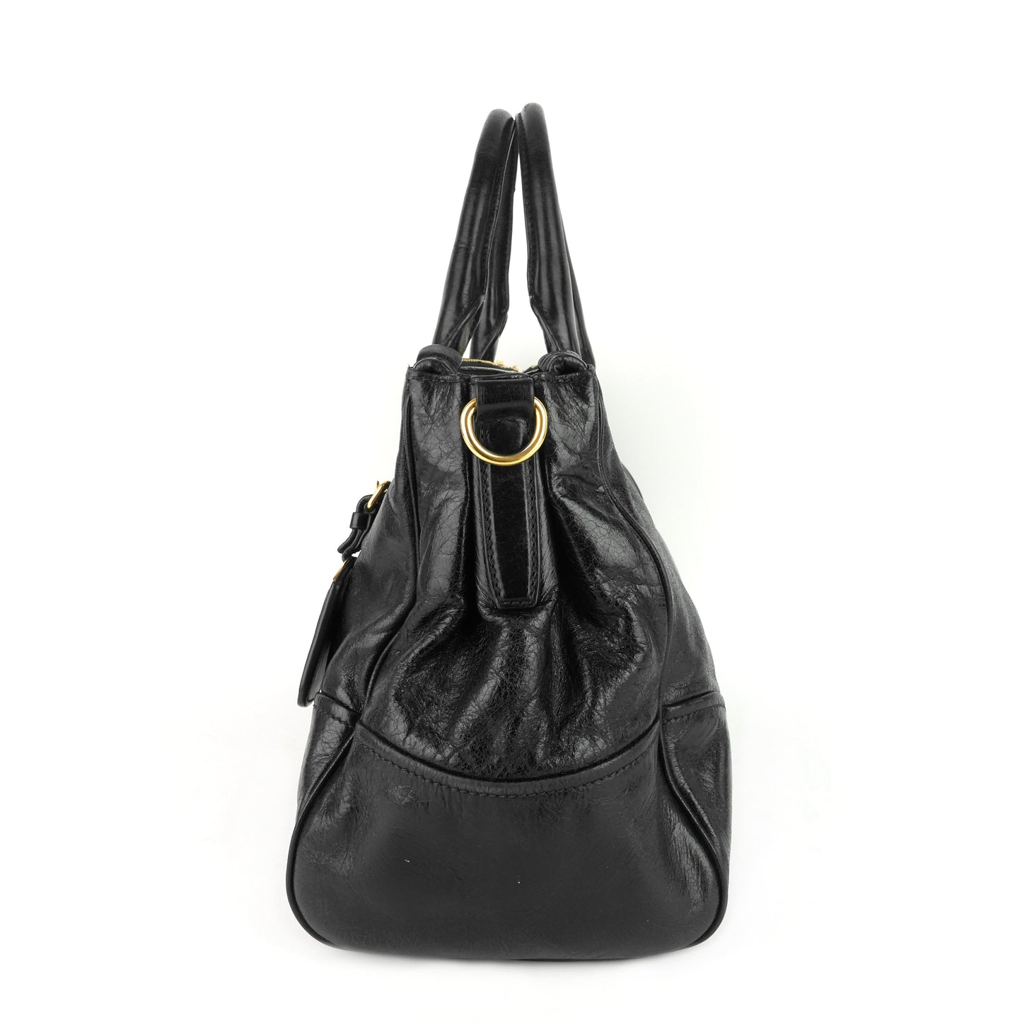 2-Way Glazed Leather Bag