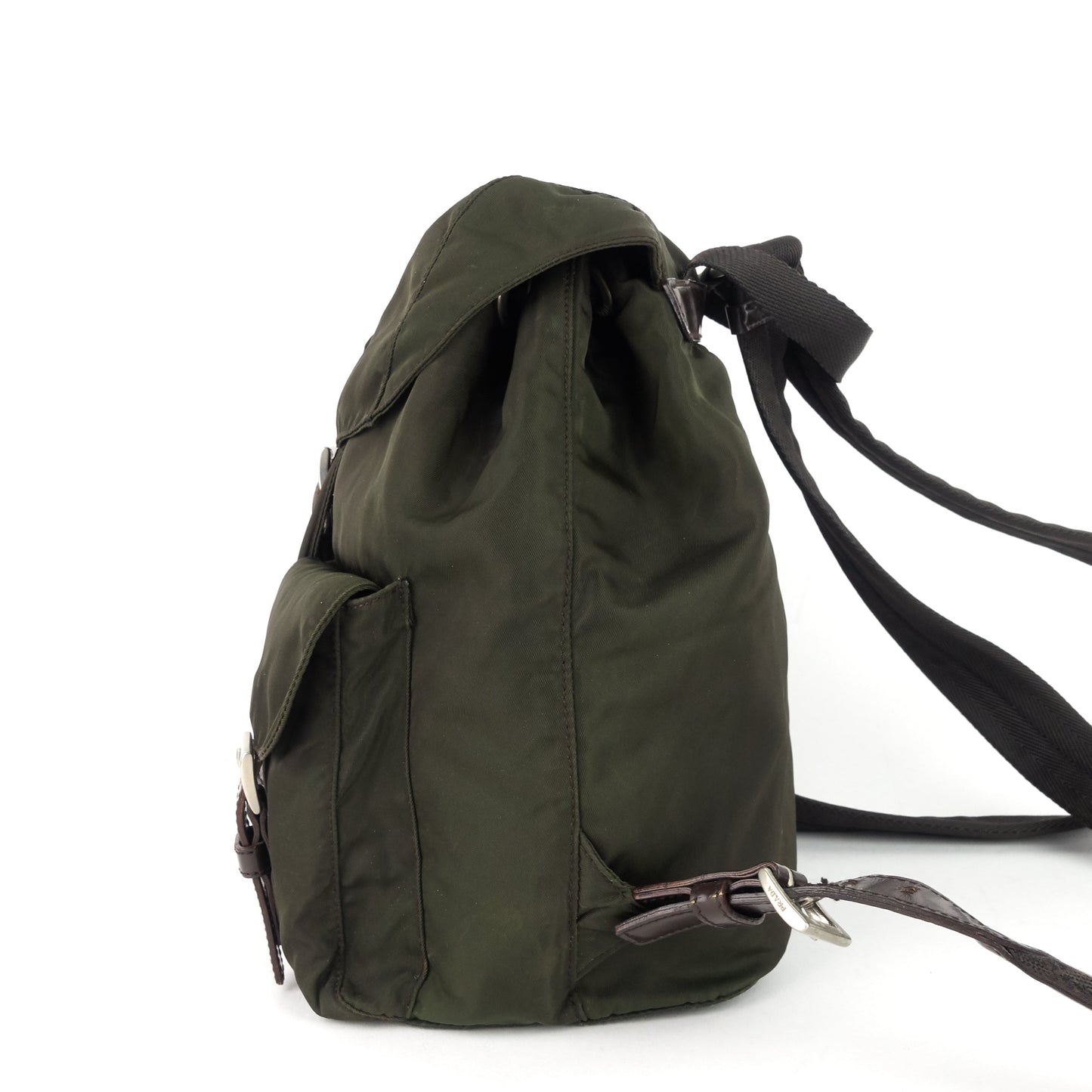 Twin Pocket Tessuto Nylon Small Backpack Bag