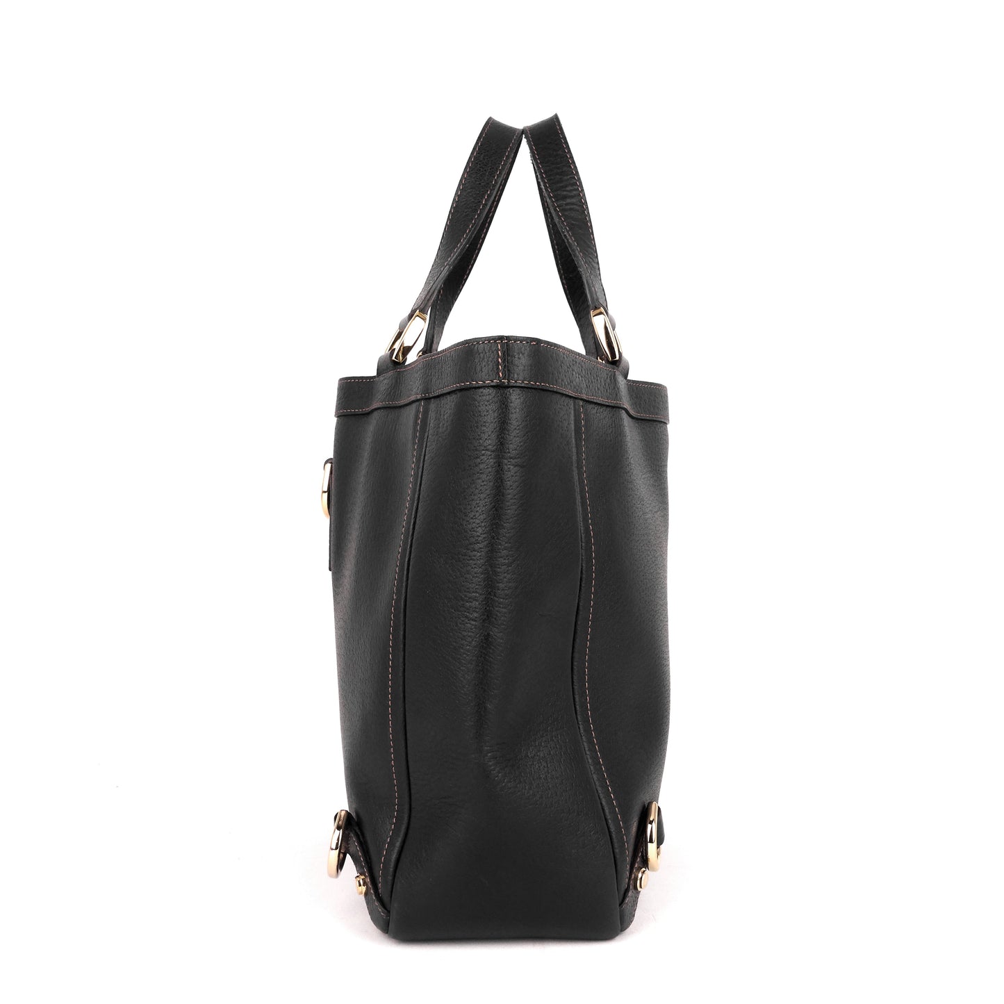 Abbey D-Ring Leather Tote Bag