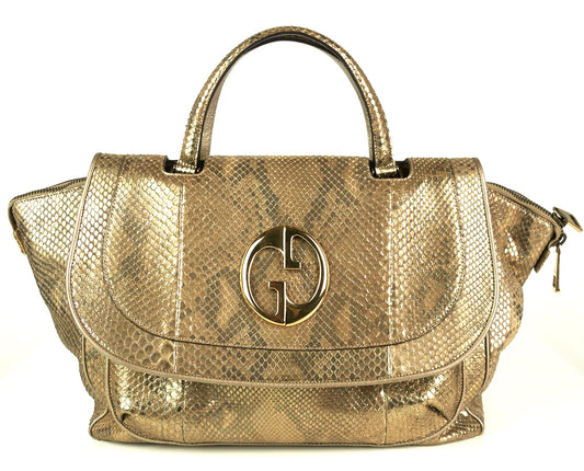 1973 Python Skin Medium Bag