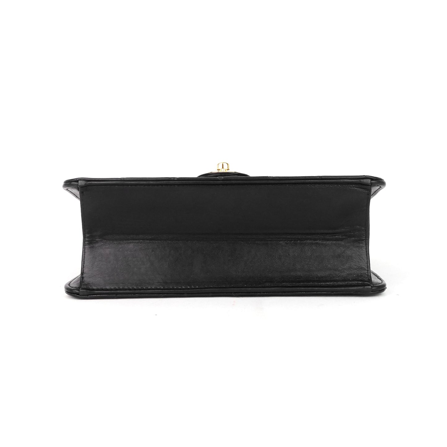 Single Flap Lambskin Leather Shoulder Bag