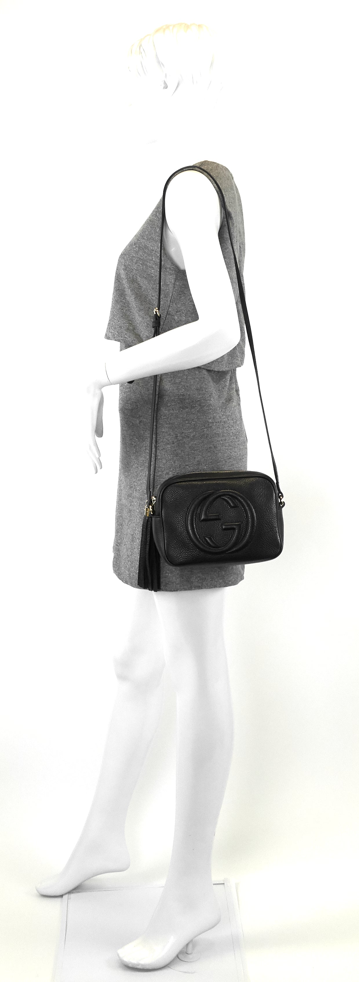 Soho Disco Small Calf Leather Crossbody Bag