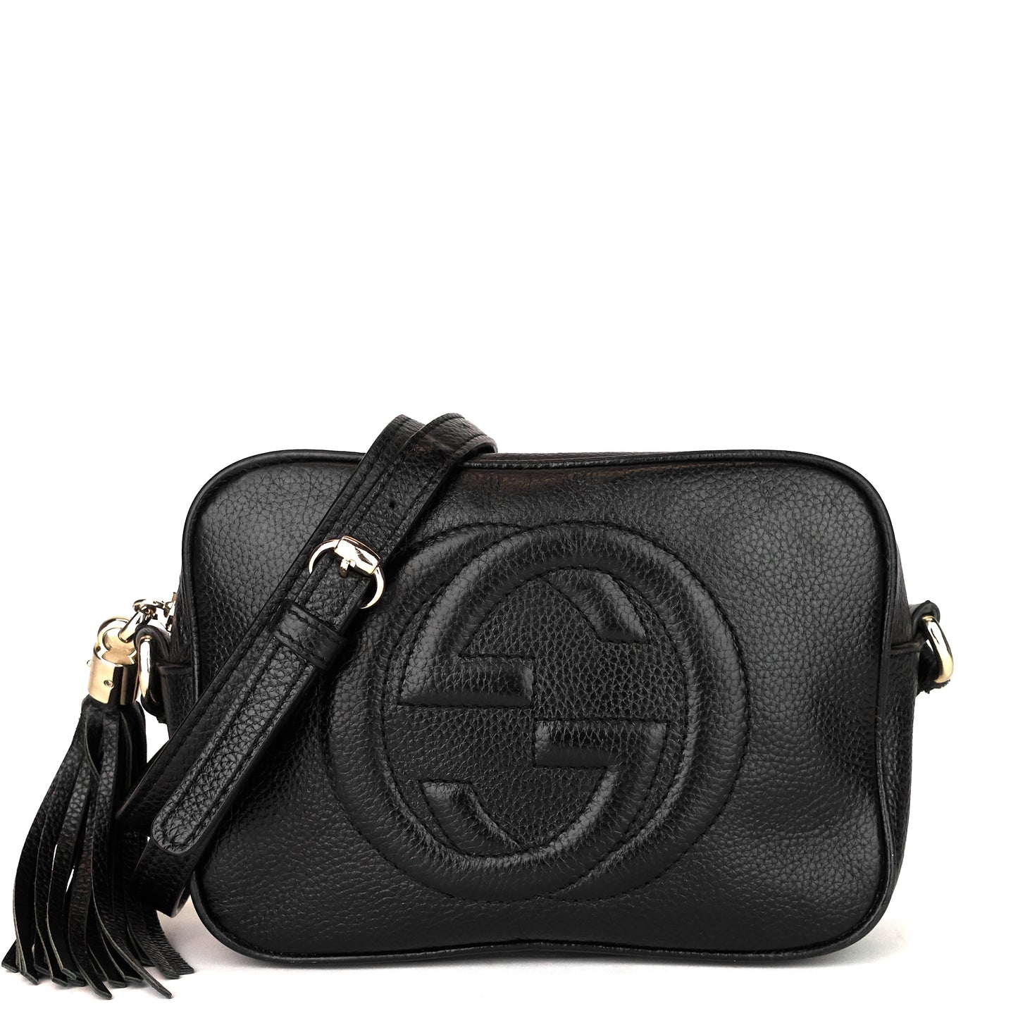 Soho Disco Small Calf Leather Crossbody Bag