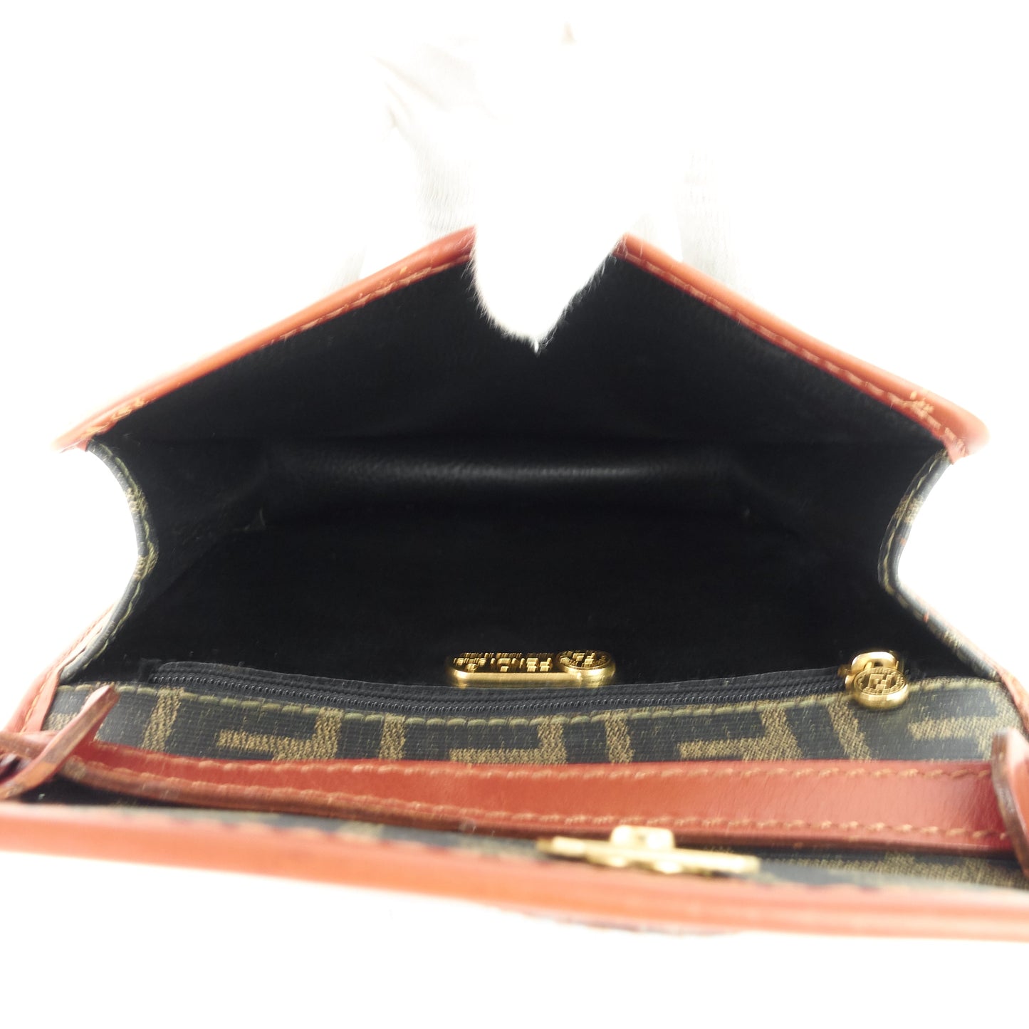 FENDI Zucca Canvas Crossbody Bag