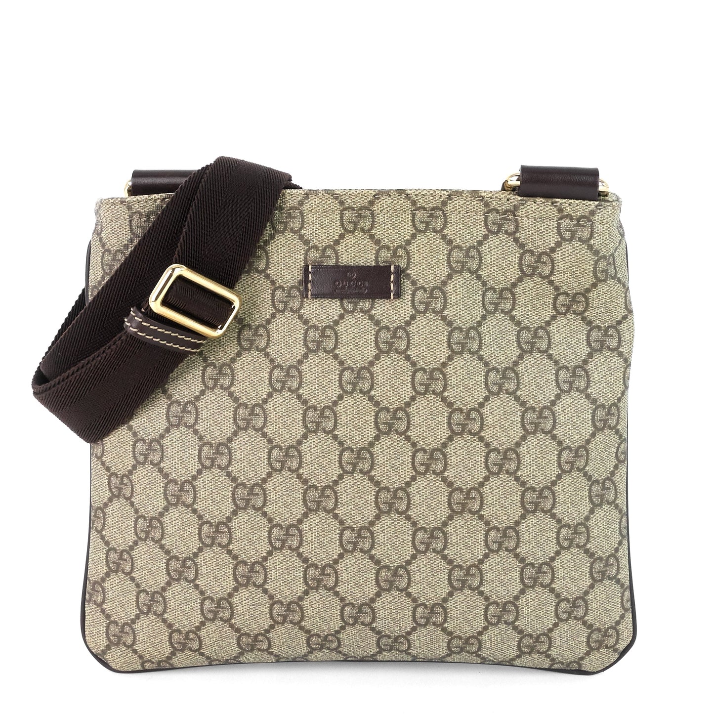 Zip Top Supreme Monogram Canvas Small Messenger Bag