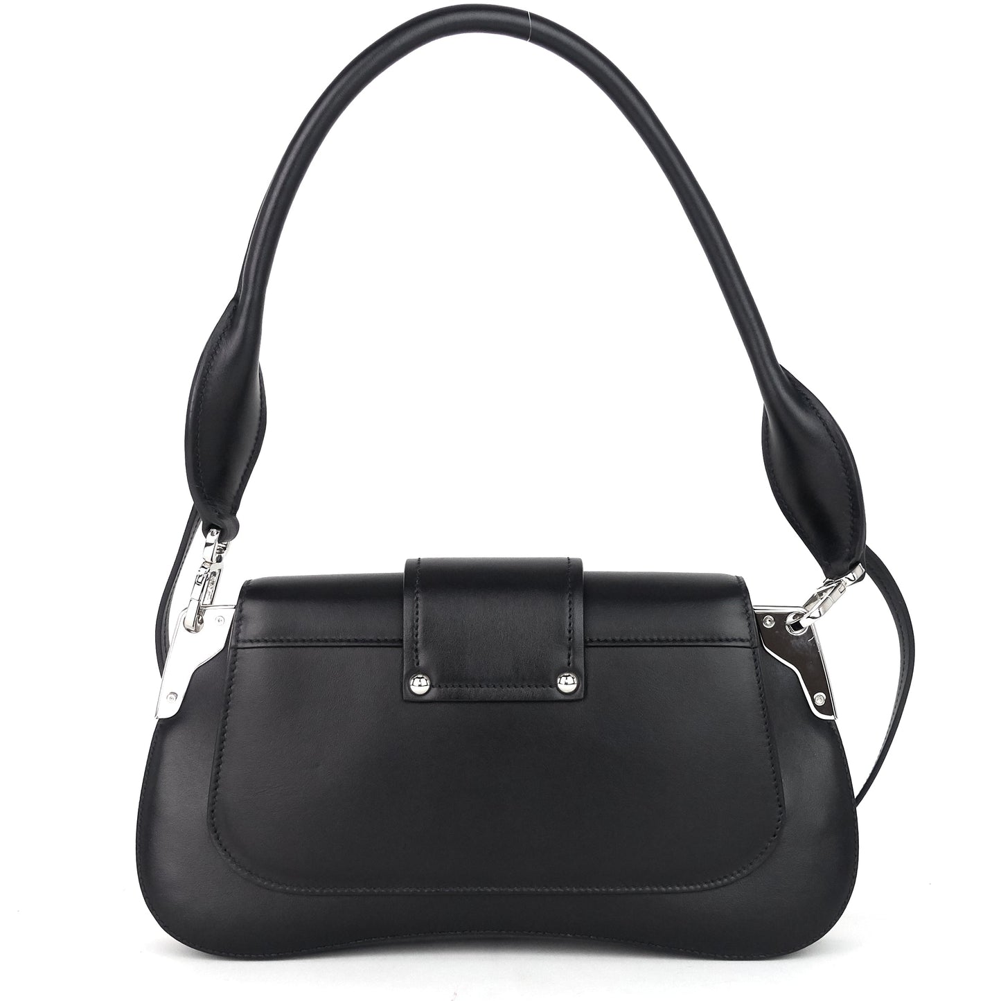 Sidonie Black Leather Shoulder Bag