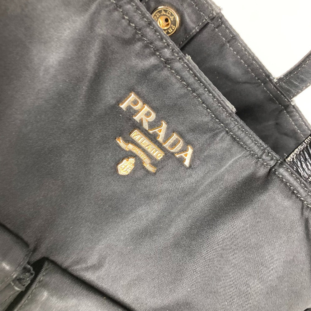 PRADA Shoulder Bag BR4058 Nylon, enamel black Tote Bag logo Women Used