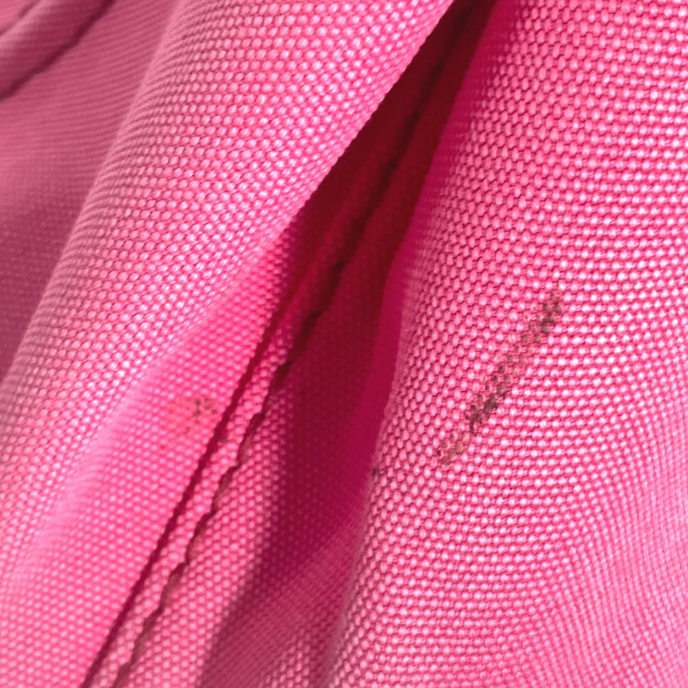 PRADA Handbag canvas pink Canapa logo M