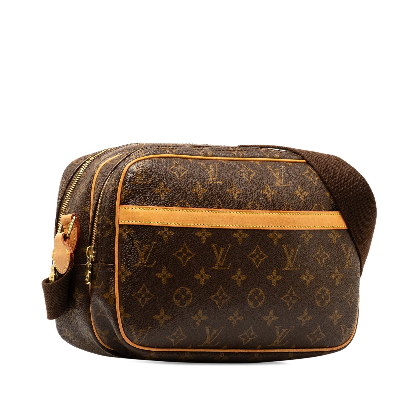 Brown Louis Vuitton Monogram Reporter PM Crossbody Bag