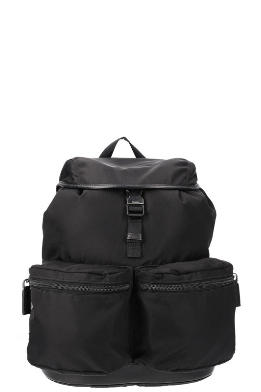 PRADA  Backpack Nylon Black with Silver