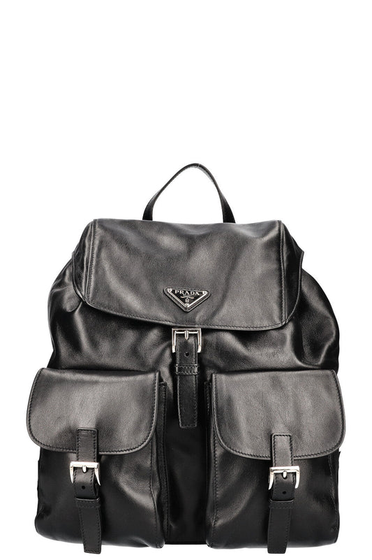 PRADA Backpack Leather Black