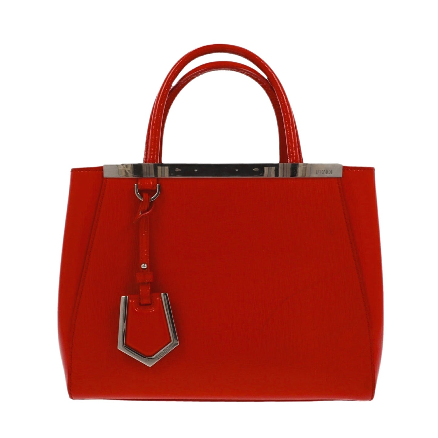 FENDI 2Jours Handbag in Red Leather