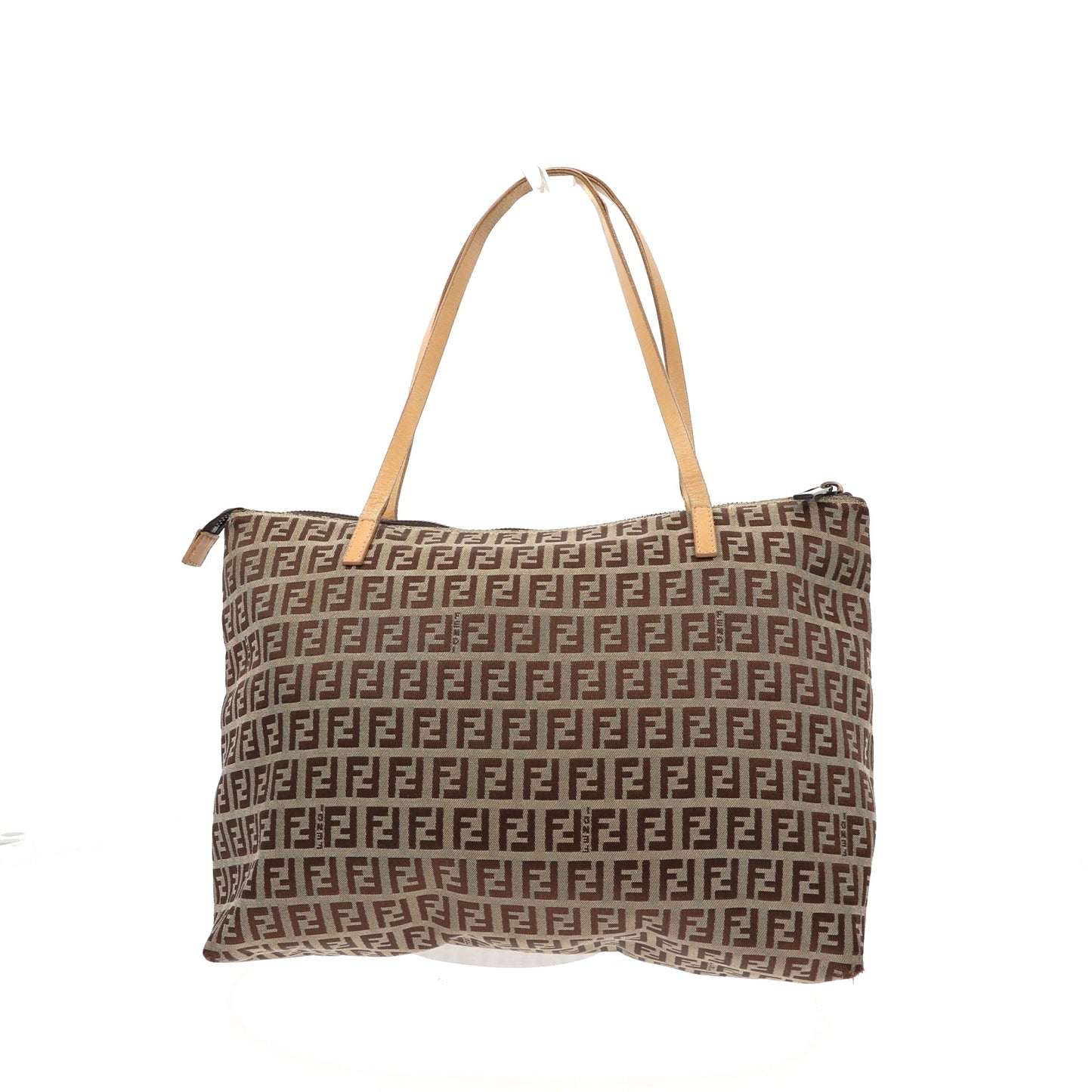 FENDI Shoulder Bag in Beige Fabric