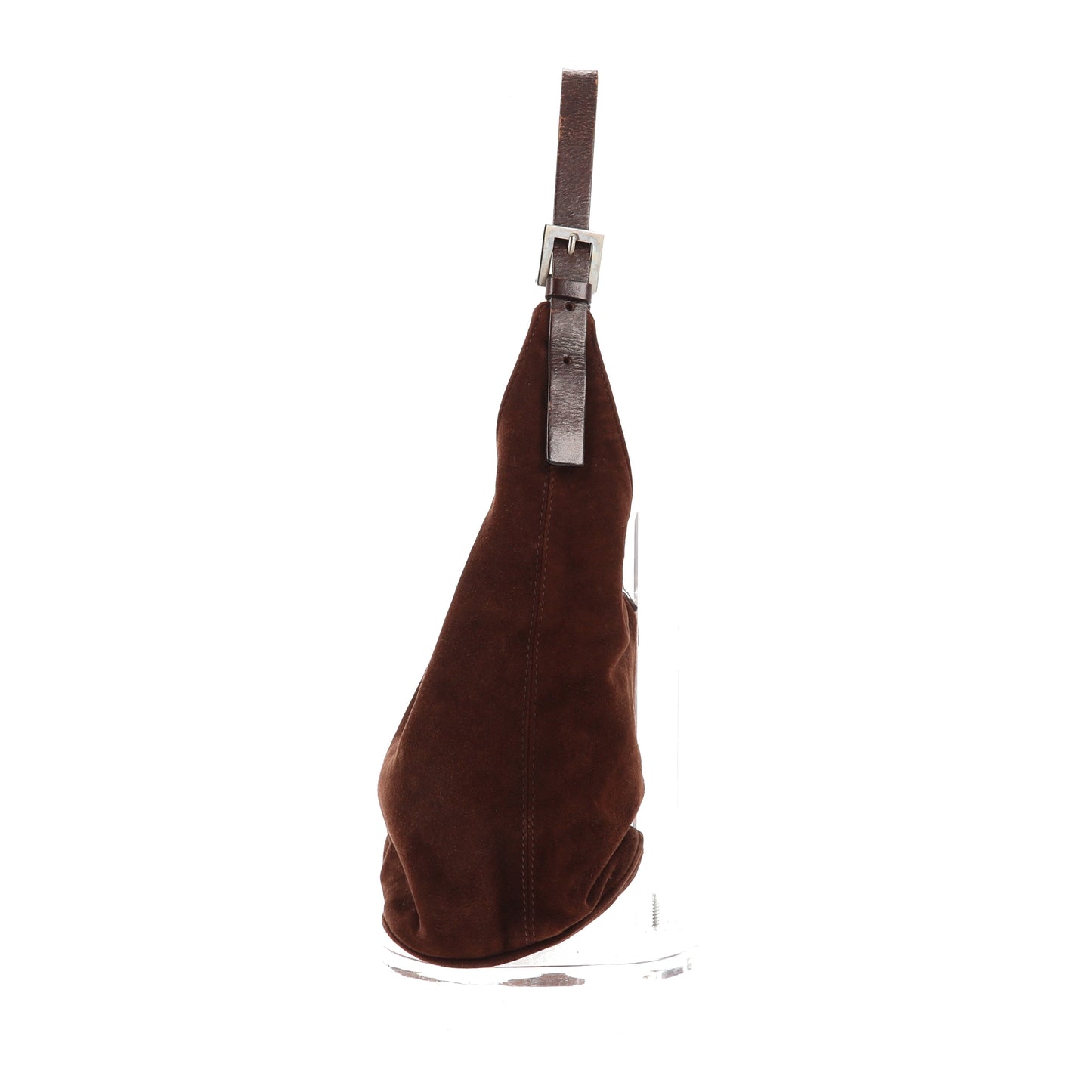 FENDI Shoulder Bag in Brown Suede