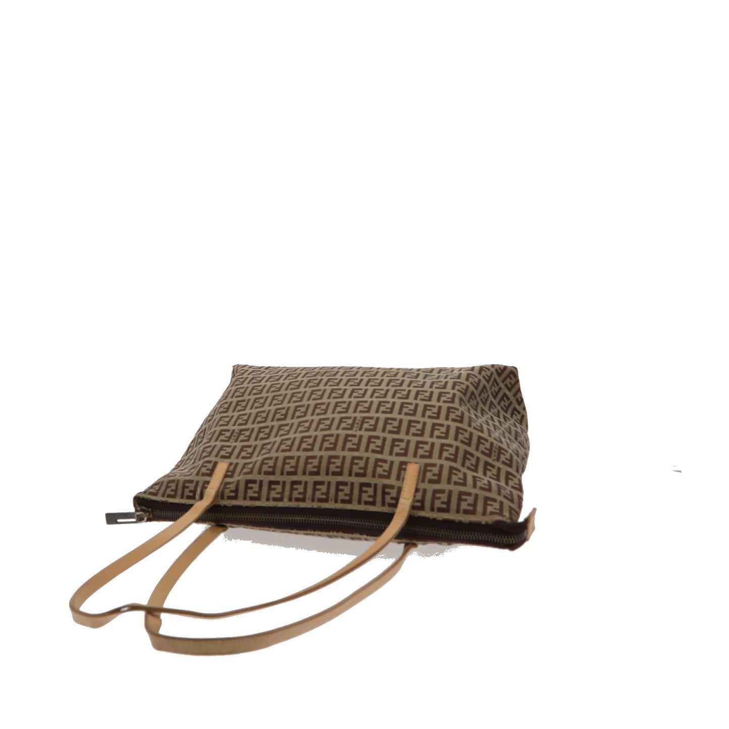 FENDI Shoulder Bag in Beige Fabric