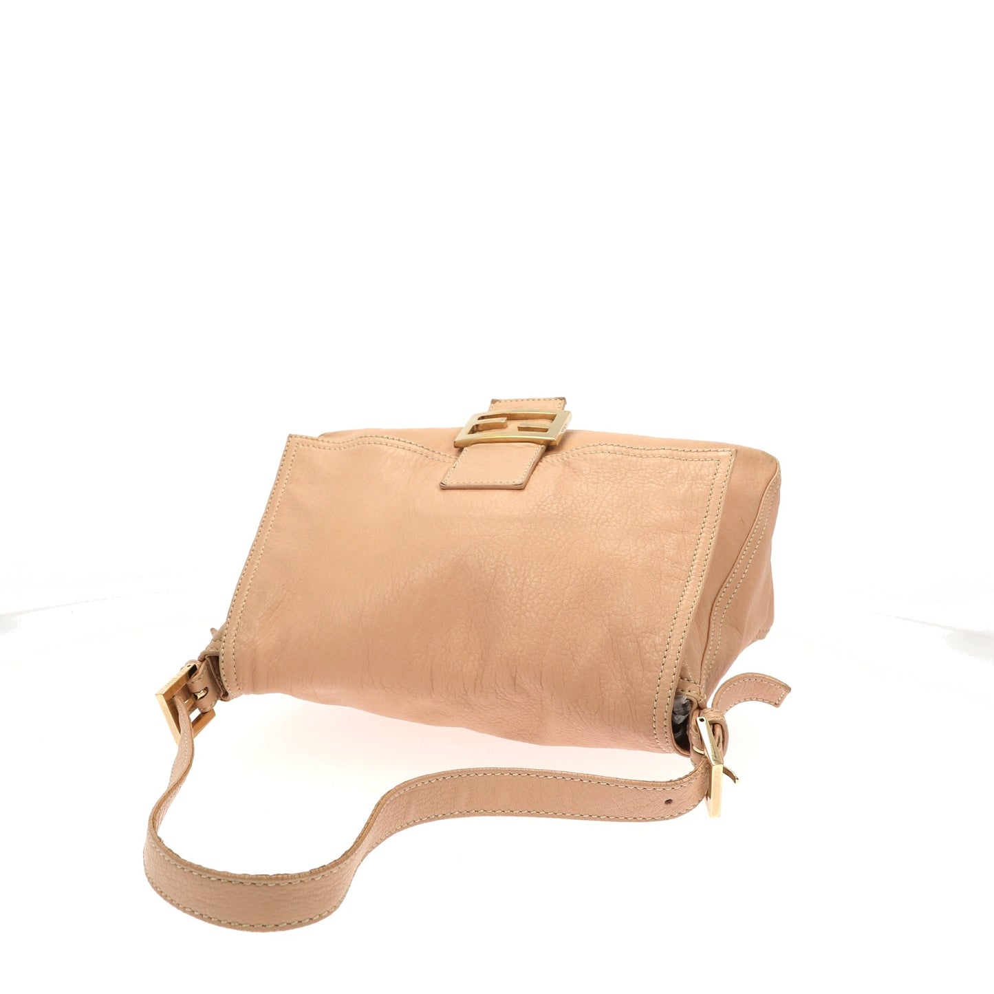 FENDI Mamma Baguette Shoulder Bag in Pink Leather